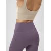 imageODODOS Cloud Feeling Crossover Yoga Shorts with Back Pocket for Women 6quot  8quot V High Wasit Lounge Biker ShortsAsh Violet