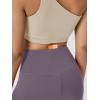 imageODODOS Cloud Feeling Crossover Yoga Shorts with Back Pocket for Women 6quot  8quot V High Wasit Lounge Biker ShortsAsh Violet