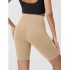 imageODODOS Cloud Feeling Crossover Yoga Shorts with Back Pocket for Women 6quot  8quot V High Wasit Lounge Biker ShortsBeige