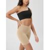 imageODODOS Cloud Feeling Crossover Yoga Shorts with Back Pocket for Women 6quot  8quot V High Wasit Lounge Biker ShortsBeige