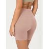 imageODODOS Cloud Feeling Crossover Yoga Shorts with Back Pocket for Women 6quot  8quot V High Wasit Lounge Biker ShortsDusty Pink