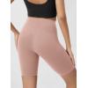 imageODODOS Cloud Feeling Crossover Yoga Shorts with Back Pocket for Women 6quot  8quot V High Wasit Lounge Biker ShortsDusty Pink
