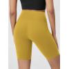 imageODODOS Cloud Feeling Crossover Yoga Shorts with Back Pocket for Women 6quot  8quot V High Wasit Lounge Biker ShortsMango Mint