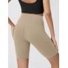 imageODODOS Cloud Feeling Crossover Yoga Shorts with Back Pocket for Women 6quot  8quot V High Wasit Lounge Biker ShortsShaker Beige