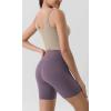 imageODODOS Tummy Control Compression Shorts for Women 4quot  6quot  8quot  10quot High Waist Workout Biker Shorts with Inner PocketAsh Violet