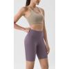 imageODODOS Tummy Control Compression Shorts for Women 4quot  6quot  8quot  10quot High Waist Workout Biker Shorts with Inner PocketAsh Violet