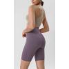 imageODODOS Tummy Control Compression Shorts for Women 4quot  6quot  8quot  10quot High Waist Workout Biker Shorts with Inner PocketAsh Violet