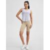 imageODODOS Tummy Control Compression Shorts for Women 4quot  6quot  8quot  10quot High Waist Workout Biker Shorts with Inner PocketBeige