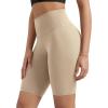 imageODODOS Tummy Control Compression Shorts for Women 4quot  6quot  8quot  10quot High Waist Workout Biker Shorts with Inner PocketBeige