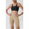 imageODODOS Tummy Control Compression Shorts for Women 4quot  6quot  8quot  10quot High Waist Workout Biker Shorts with Inner PocketBeige