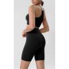 imageODODOS Tummy Control Compression Shorts for Women 4quot  6quot  8quot  10quot High Waist Workout Biker Shorts with Inner PocketBlack