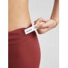imageODODOS Tummy Control Compression Shorts for Women 4quot  6quot  8quot  10quot High Waist Workout Biker Shorts with Inner PocketBrick Red