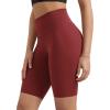 imageODODOS Tummy Control Compression Shorts for Women 4quot  6quot  8quot  10quot High Waist Workout Biker Shorts with Inner PocketBrick Red