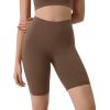 imageODODOS Tummy Control Compression Shorts for Women 4quot  6quot  8quot  10quot High Waist Workout Biker Shorts with Inner PocketBrunette