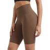 imageODODOS Tummy Control Compression Shorts for Women 4quot  6quot  8quot  10quot High Waist Workout Biker Shorts with Inner PocketBrunette