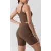 imageODODOS Tummy Control Compression Shorts for Women 4quot  6quot  8quot  10quot High Waist Workout Biker Shorts with Inner PocketBrunette