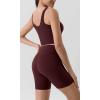 imageODODOS Tummy Control Compression Shorts for Women 4quot  6quot  8quot  10quot High Waist Workout Biker Shorts with Inner PocketBurgundy