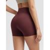 imageODODOS Tummy Control Compression Shorts for Women 4quot  6quot  8quot  10quot High Waist Workout Biker Shorts with Inner PocketBurgundy