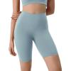imageODODOS Tummy Control Compression Shorts for Women 4quot  6quot  8quot  10quot High Waist Workout Biker Shorts with Inner PocketChambray
