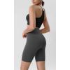 imageODODOS Tummy Control Compression Shorts for Women 4quot  6quot  8quot  10quot High Waist Workout Biker Shorts with Inner PocketCharcoal