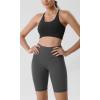 imageODODOS Tummy Control Compression Shorts for Women 4quot  6quot  8quot  10quot High Waist Workout Biker Shorts with Inner PocketCharcoal