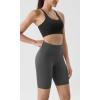 imageODODOS Tummy Control Compression Shorts for Women 4quot  6quot  8quot  10quot High Waist Workout Biker Shorts with Inner PocketCharcoal