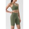 imageODODOS Tummy Control Compression Shorts for Women 4quot  6quot  8quot  10quot High Waist Workout Biker Shorts with Inner PocketDark Olive