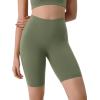 imageODODOS Tummy Control Compression Shorts for Women 4quot  6quot  8quot  10quot High Waist Workout Biker Shorts with Inner PocketDark Olive