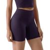 imageODODOS Tummy Control Compression Shorts for Women 4quot  6quot  8quot  10quot High Waist Workout Biker Shorts with Inner PocketDark Purple