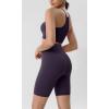 imageODODOS Tummy Control Compression Shorts for Women 4quot  6quot  8quot  10quot High Waist Workout Biker Shorts with Inner PocketDark Purple