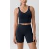 imageODODOS Tummy Control Compression Shorts for Women 4quot  6quot  8quot  10quot High Waist Workout Biker Shorts with Inner PocketDeep Navy