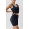 imageODODOS Tummy Control Compression Shorts for Women 4quot  6quot  8quot  10quot High Waist Workout Biker Shorts with Inner PocketDeep Navy