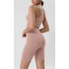 imageODODOS Tummy Control Compression Shorts for Women 4quot  6quot  8quot  10quot High Waist Workout Biker Shorts with Inner PocketDusty Pink