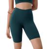 imageODODOS Tummy Control Compression Shorts for Women 4quot  6quot  8quot  10quot High Waist Workout Biker Shorts with Inner PocketForest Teal