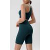 imageODODOS Tummy Control Compression Shorts for Women 4quot  6quot  8quot  10quot High Waist Workout Biker Shorts with Inner PocketForest Teal