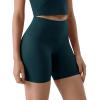 imageODODOS Tummy Control Compression Shorts for Women 4quot  6quot  8quot  10quot High Waist Workout Biker Shorts with Inner PocketForest Teal