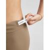 imageODODOS Tummy Control Compression Shorts for Women 4quot  6quot  8quot  10quot High Waist Workout Biker Shorts with Inner PocketLight Brown