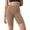 imageODODOS Tummy Control Compression Shorts for Women 4quot  6quot  8quot  10quot High Waist Workout Biker Shorts with Inner PocketLight Brown
