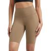imageODODOS Tummy Control Compression Shorts for Women 4quot  6quot  8quot  10quot High Waist Workout Biker Shorts with Inner PocketLight Brown
