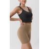 imageODODOS Tummy Control Compression Shorts for Women 4quot  6quot  8quot  10quot High Waist Workout Biker Shorts with Inner PocketLight Brown