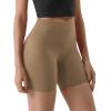 imageODODOS Tummy Control Compression Shorts for Women 4quot  6quot  8quot  10quot High Waist Workout Biker Shorts with Inner PocketLight Brown