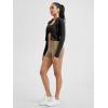 imageODODOS Tummy Control Compression Shorts for Women 4quot  6quot  8quot  10quot High Waist Workout Biker Shorts with Inner PocketLight Brown