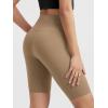 imageODODOS Tummy Control Compression Shorts for Women 4quot  6quot  8quot  10quot High Waist Workout Biker Shorts with Inner PocketLight Brown