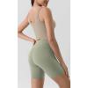 imageODODOS Tummy Control Compression Shorts for Women 4quot  6quot  8quot  10quot High Waist Workout Biker Shorts with Inner PocketLime Stone