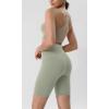 imageODODOS Tummy Control Compression Shorts for Women 4quot  6quot  8quot  10quot High Waist Workout Biker Shorts with Inner PocketLime Stone