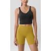 imageODODOS Tummy Control Compression Shorts for Women 4quot  6quot  8quot  10quot High Waist Workout Biker Shorts with Inner PocketMango Mint