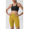 imageODODOS Tummy Control Compression Shorts for Women 4quot  6quot  8quot  10quot High Waist Workout Biker Shorts with Inner PocketMango Mint