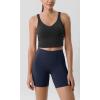 imageODODOS Tummy Control Compression Shorts for Women 4quot  6quot  8quot  10quot High Waist Workout Biker Shorts with Inner PocketNavy