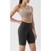 imageODODOS Tummy Control Compression Shorts for Women 4quot  6quot  8quot  10quot High Waist Workout Biker Shorts with Inner PocketOnyx Black