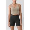 imageODODOS Tummy Control Compression Shorts for Women 4quot  6quot  8quot  10quot High Waist Workout Biker Shorts with Inner PocketOnyx Black
